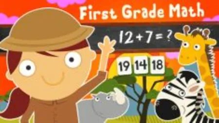 Portada de 123 Animal First Grade Math