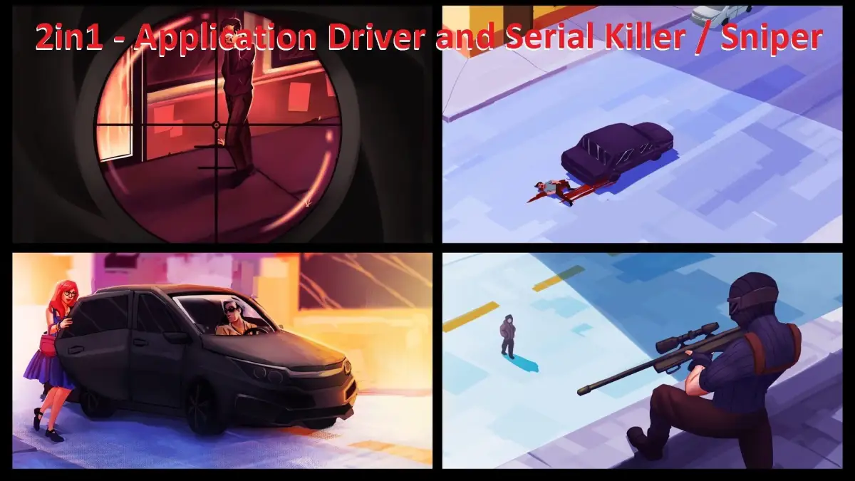 Portada de 2in1: Application Driver and Serial Killer / Sniper
