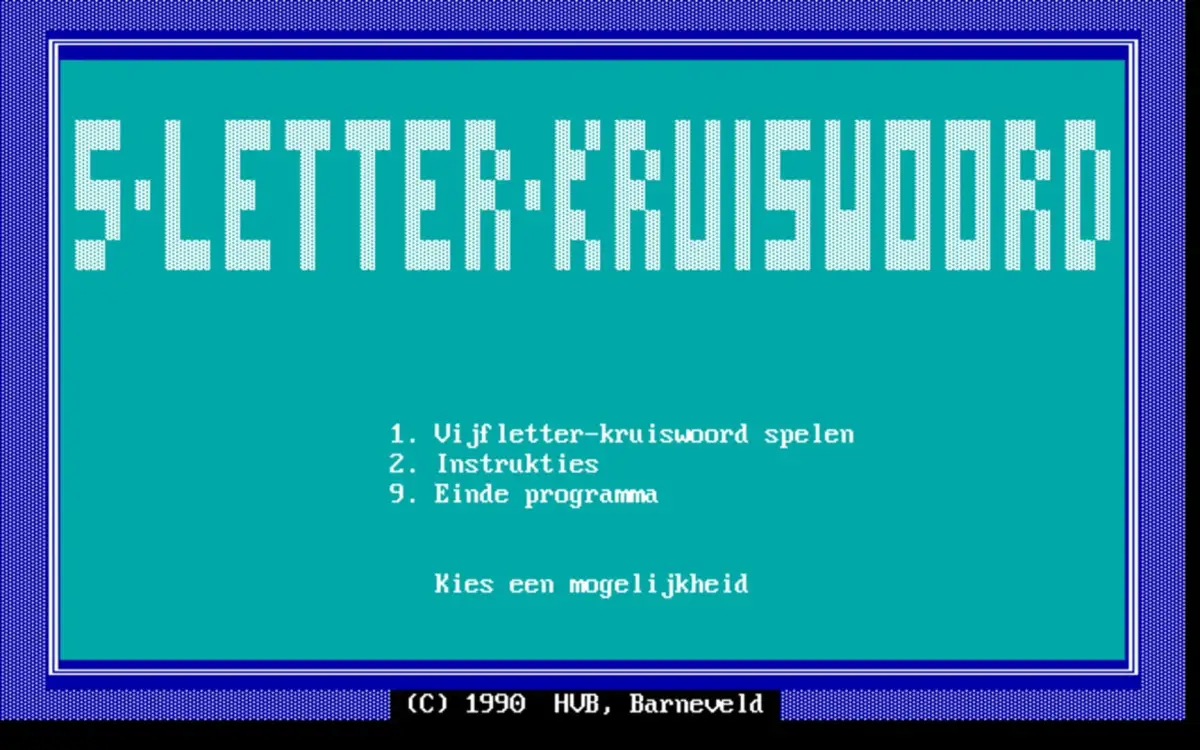 Portada de 5-Letter-Kruiswoord