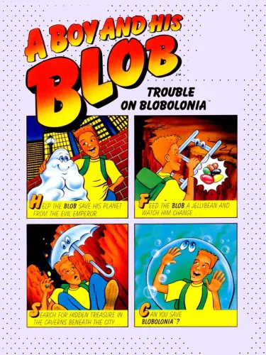 Portada de A Boy and His Blob: Trouble on Blobolonia