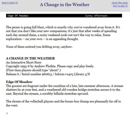 Portada de A Change in the Weather