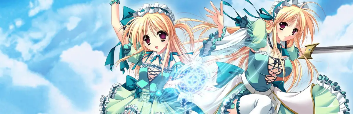 A dragon girl looks up at the endless sky