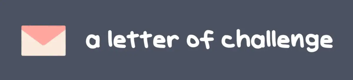 A Letter of Challenge