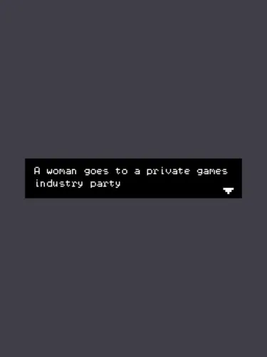 Portada oficial del videojuego A woman goes to a private games industry party