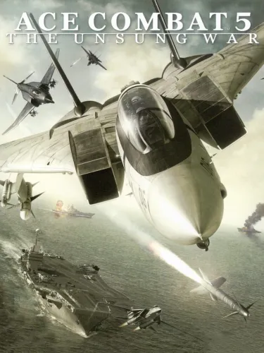 Portada oficial del videojuego Ace Combat 5: The Unsung War