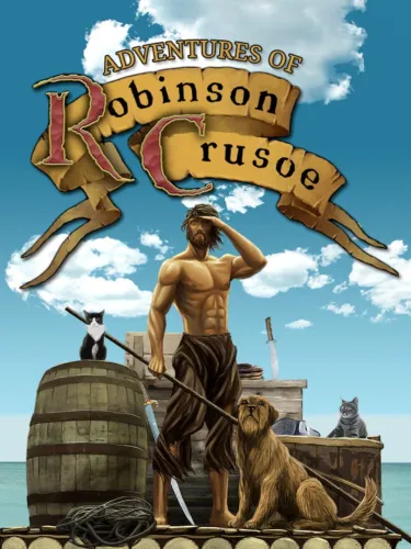 Portada de Adventures of Robinson Crusoe