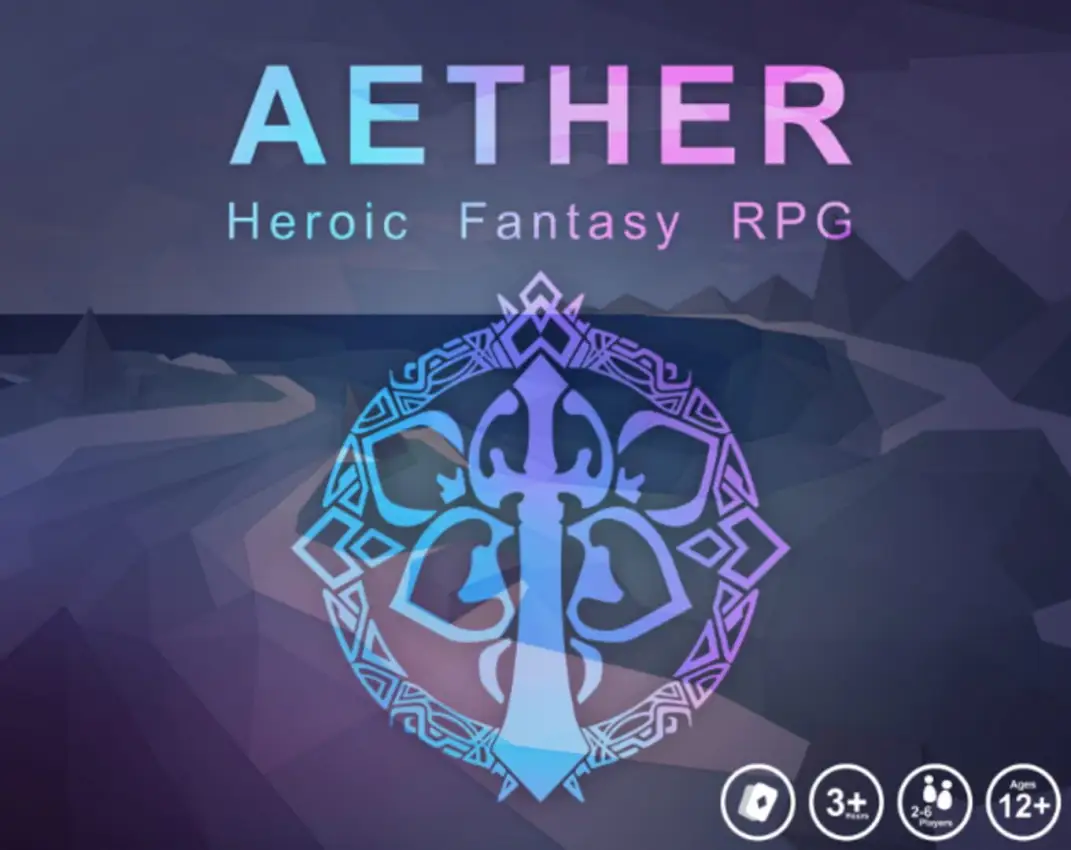 Portada de Aether: A Heroic Fantasy RPG