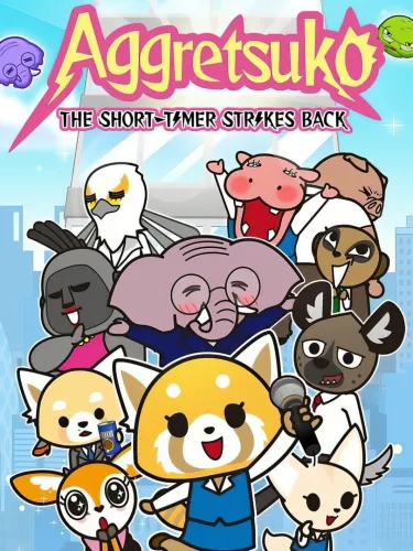 Portada oficial del videojuego Aggretsuko: The Short Timer Strikes Back