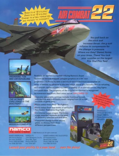 Portada de Air Combat 22
