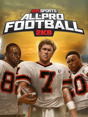 Portada oficial del videojuego All-Pro Football 2K8