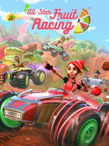 Portada oficial del videojuego All-Star Fruit Racing