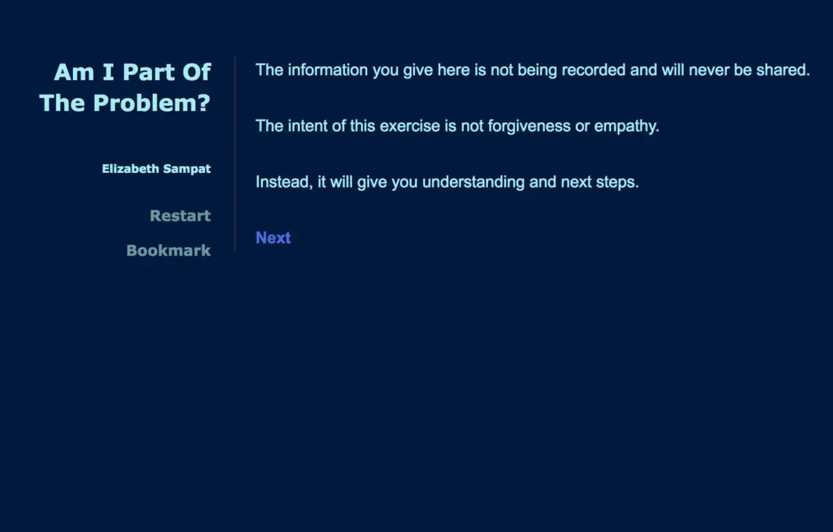 Am I Part of the Problem?