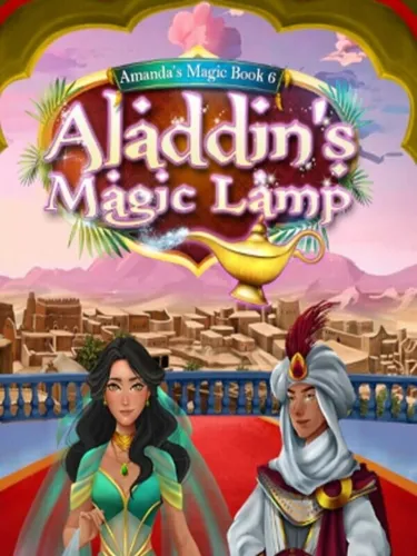 Portada de Amanda’s Magic Book 6: Aladdin’s Magic Lamp