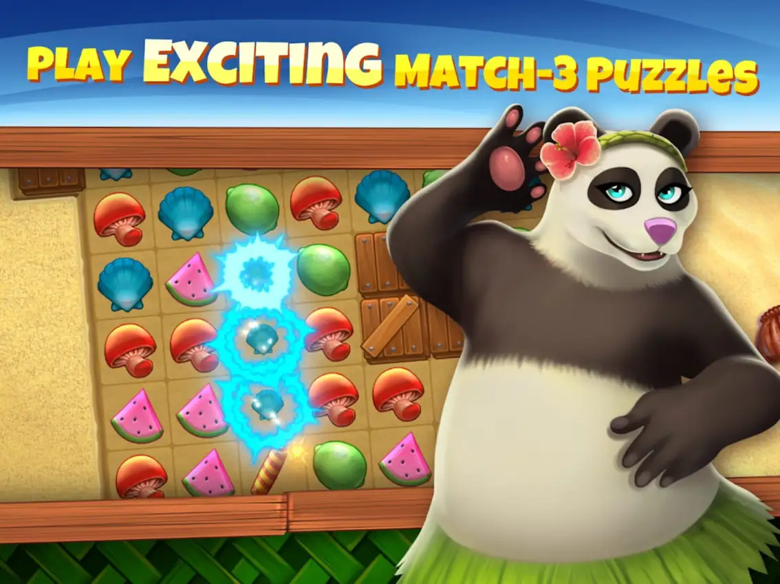 Animal Cove: Solve Puzzles & Customize Your Island