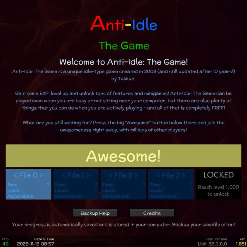 Anti-Idle: The Game