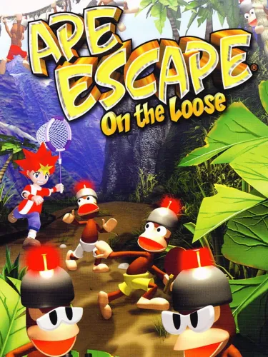 Portada oficial del videojuego Ape Escape: On the Loose