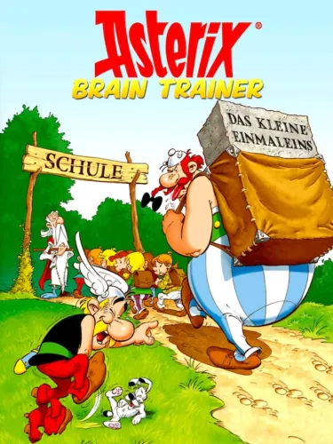 Portada oficial del videojuego Asterix Brain Trainer