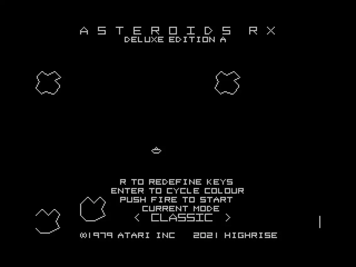 Portada de Asteroids RX