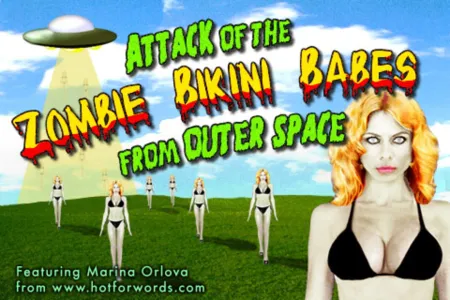 Portada de Attack of the Zombie Bikini Babes From Outer Space