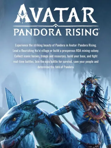 Portada de Avatar: Pandora Rising