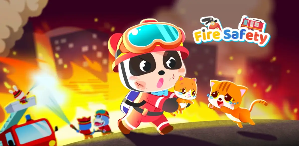 Portada de Baby Panda’s Fire Safety