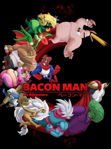 Portada oficial del videojuego Bacon Man: An Adventure