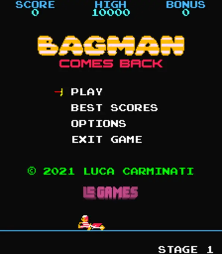 Portada de Bagman Comes Back
