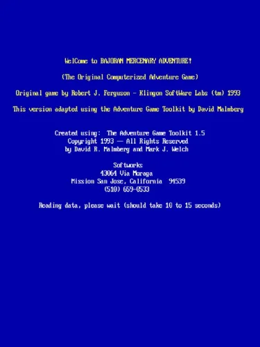 Portada de Bajoran Mercenary Adventure!