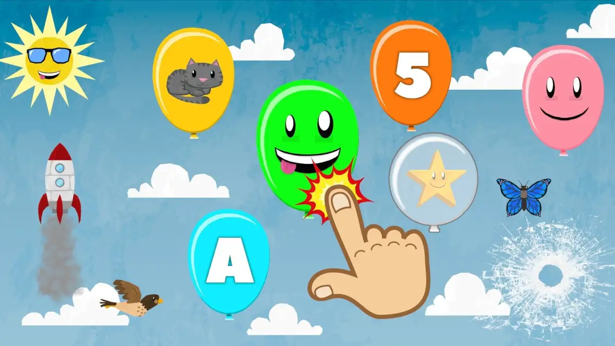 Balloon Pop for Toddlers & Kids: Learn Numbers, Letters, Colors & Animals