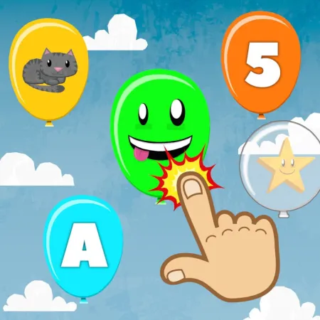 Portada de Balloon Pop for Toddlers & Kids: Learn Numbers, Letters, Colors & Animals