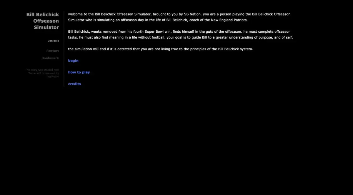 Bill Belichick Offseason Simulator