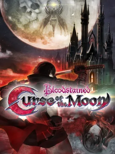 Portada oficial del videojuego Bloodstained: Curse of the Moon