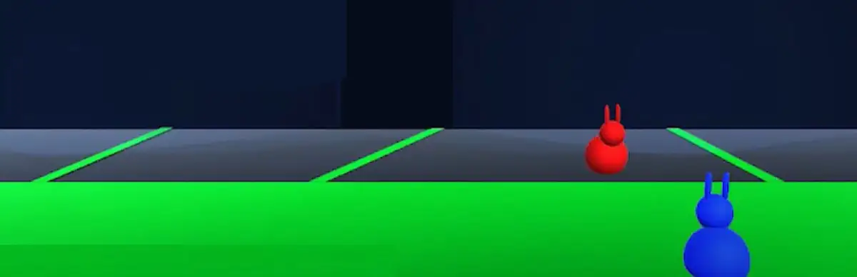 Blue rabbit a world of shapes and lost colors