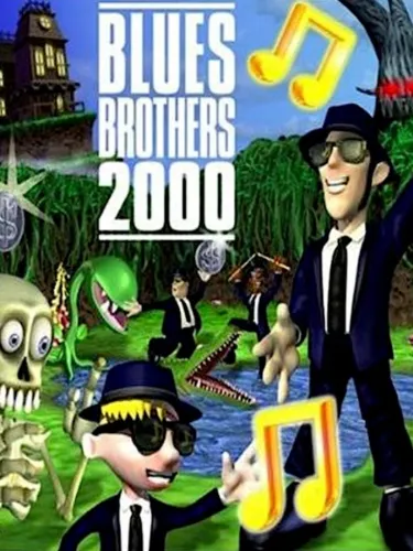 Portada oficial del videojuego Blues Brothers 2000