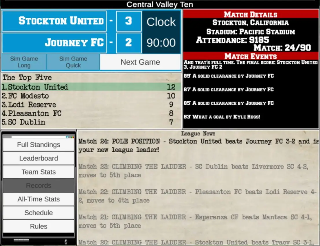 Portada de Brian’s Soccer Simulator