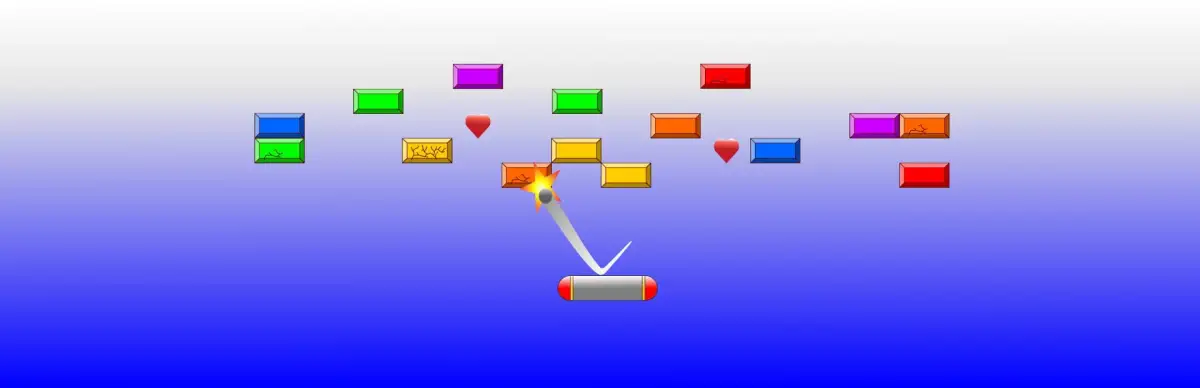 Brick Breaker Heart Collector