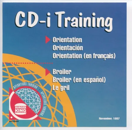 Portada de Burger King Orientation CD-i Training