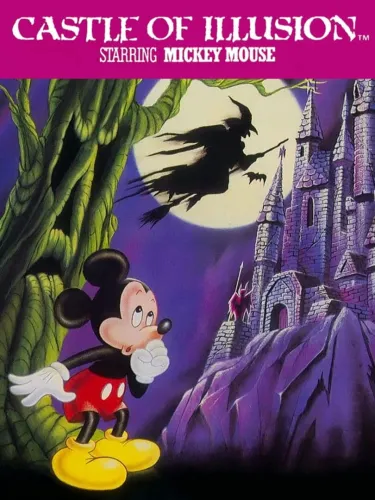 Portada oficial del videojuego Castle of Illusion Starring Mickey Mouse