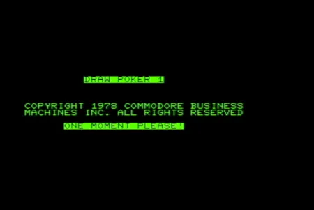 Portada de CBM Draw Poker