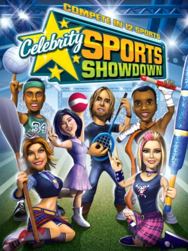 Portada oficial del videojuego Celebrity Sports Showdown