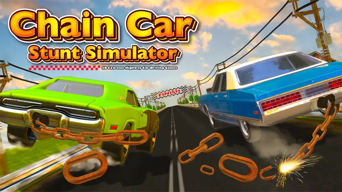 Chain Car Stunt Simulator: 3D Extreme Highway Car Driving Games