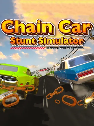 Portada de Chain Car Stunt Simulator: 3D Extreme Highway Car Driving Games