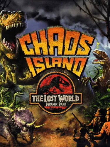 Portada oficial del videojuego Chaos Island: The Lost World – Jurassic Park