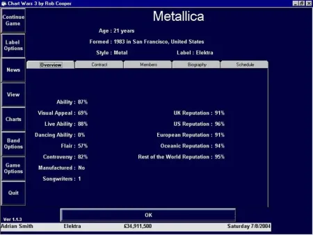 Portada oficial del videojuego Chart Wars 3