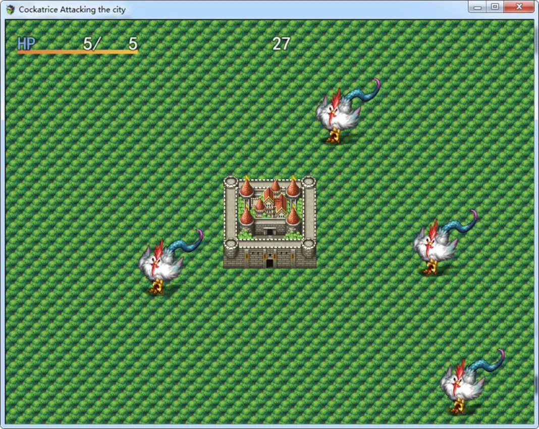 Portada de Cockatrice Attacking the city