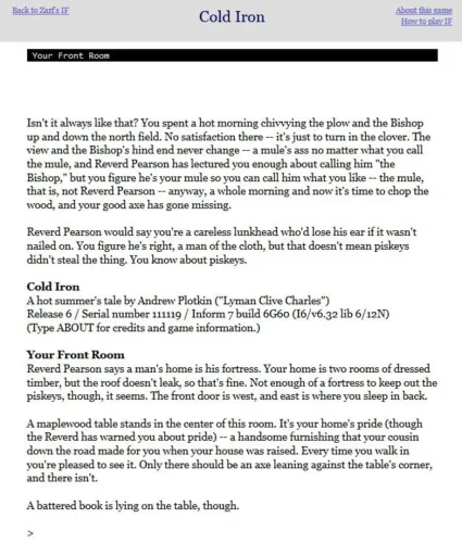 Portada de Cold Iron