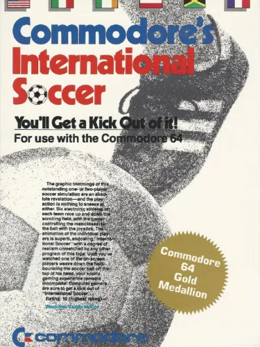 Portada de Commodore’s International Soccer