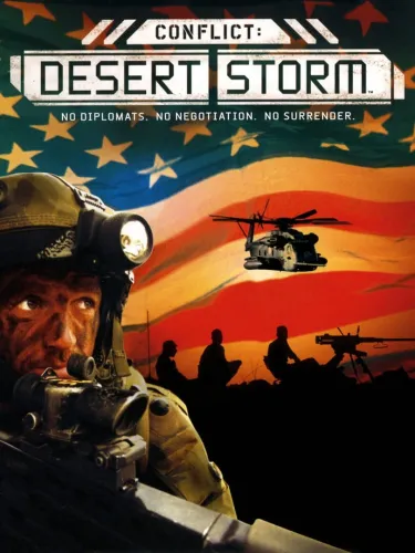 Portada oficial del videojuego Conflict: Desert Storm