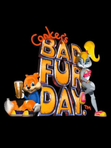 Portada oficial del videojuego Conker’s Bad Fur Day