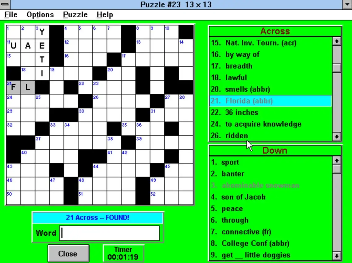 Crosswords & More for Windows